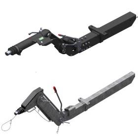 Timon réglable freiné avec tube arrière